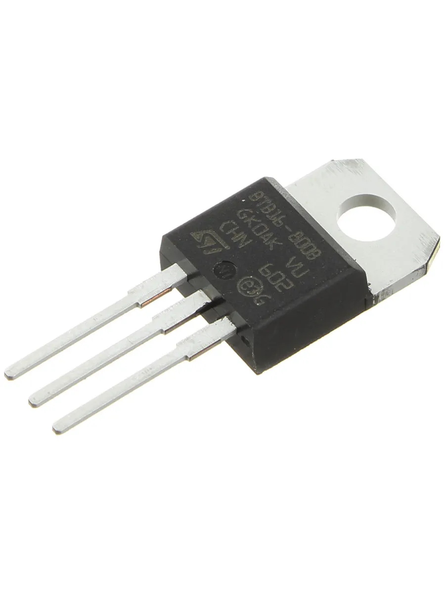 Симистор BTB16-800BRG TO-220AB STM (16А 800В 50мА 4Q)