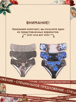 Трусики с принтом 9MUSES 259162864 купить за 447 ₽ в интернет-магазине Wildberries