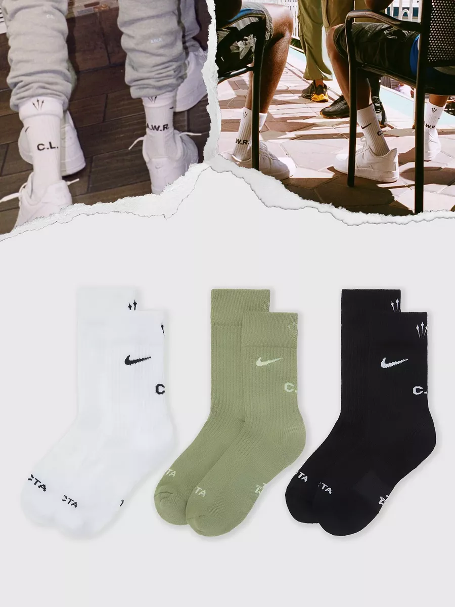 Носки Nocta Nike x Drake 3 пары Nike 259203970 купить за 999 ₽ в