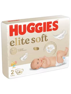 Подгузники Elite Soft для новорожденных 2 4-6кг 82шт