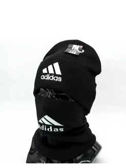 комплект (шапка и снуд) для мальчика Adidas 259290526 купить за 684 ₽ в интернет-магазине Wildberries