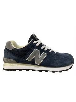 Кроссовки NB 574 синий замша New Balance 259329951 купить за 4 512 ₽ в интернет-магазине Wildberries