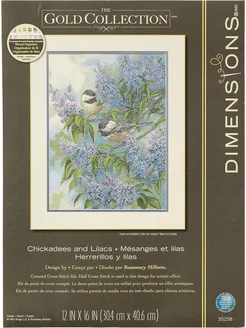 Набор для вышивания Dimensions Chickadees and lilacs 35258 Dimensions 259343912 купить за 4 643 ₽ в интернет-магазине Wildberries