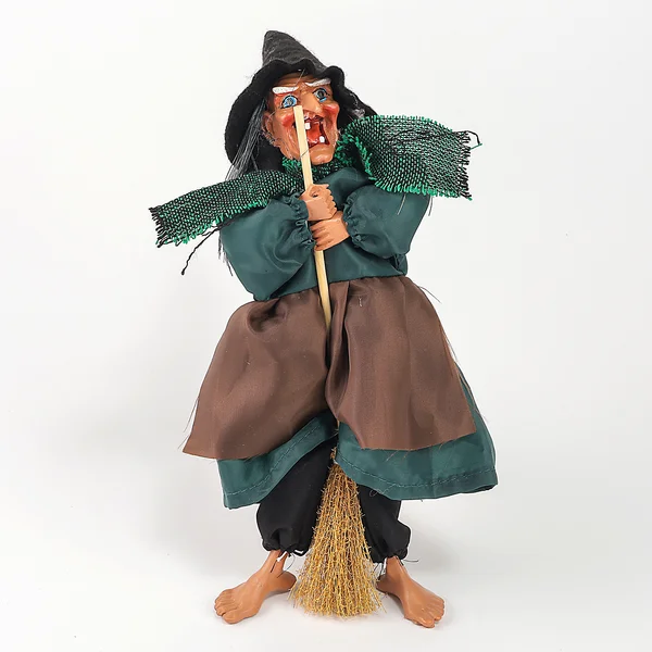 Баба-Яга в атласной одежде, висит, музыкальная