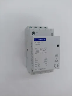 Модульный контактор MCON21B-20-22-230AC, 20А 2НО 2НЗ 230V Elcomtech 259374035 купить за 966 ₽ в интернет-магазине Wildberries