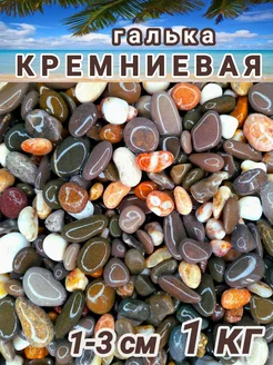 Камни морские декоративные галька 1-3 см 1 кг