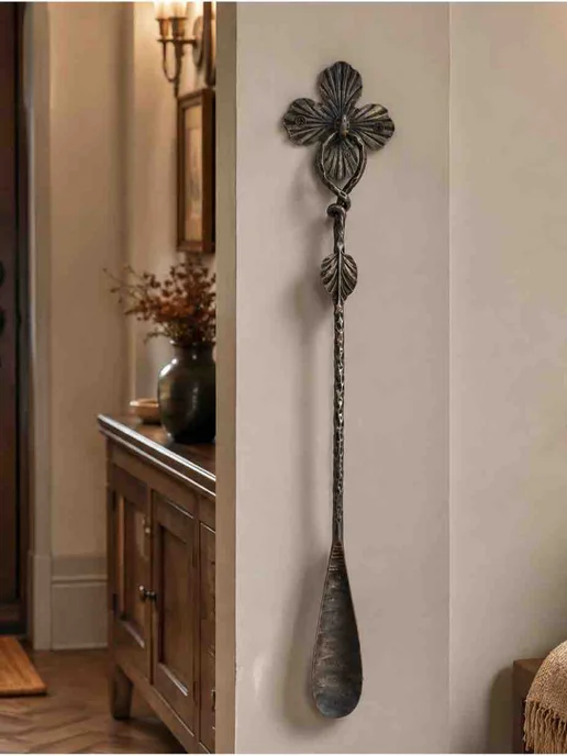 Blacksmith-art Ложка для обуви "Берёзка" 70 см, серый, фото 2