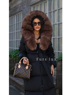 Пуховик с натуральным мехом Furs Lux 259475534 купить за 33 040 ₽ в интернет-магазине Wildberries