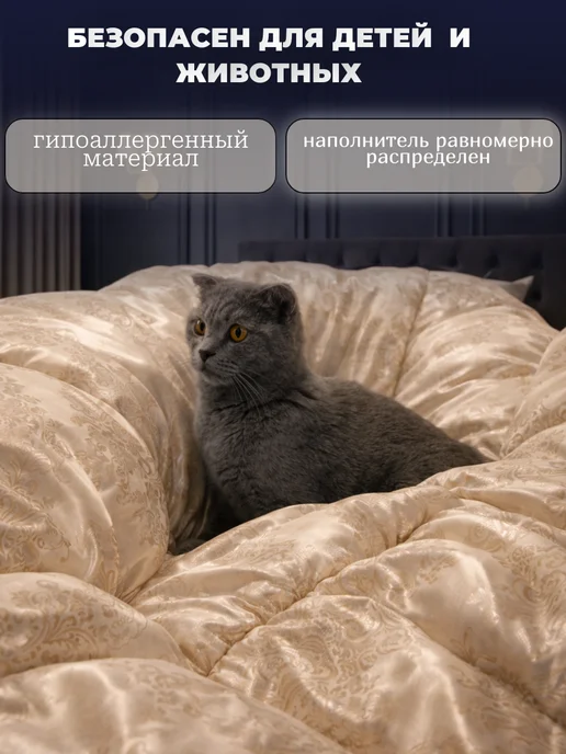 ЭН-ТЕКС Одеяло евро зимнее, Кашемировое 200х220, 200x220, фото 4