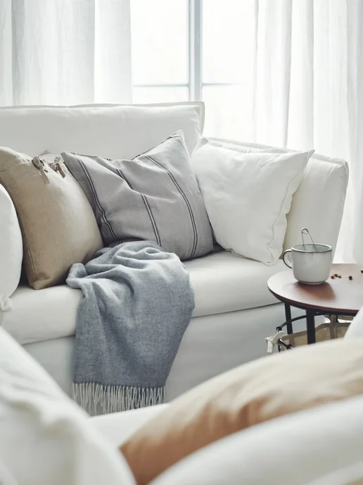 IKEA Плед тонкий 120х160 см ИКЕА серый, 120x160 см, фото 2