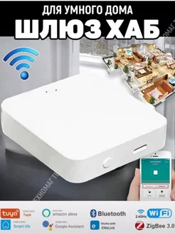 Шлюз хаб для умного дома Wi-Fi , ZigBee 3.0 Tuya 259621983 купить за 1 529 ₽ в интернет-магазине Wildberries