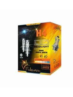 Светодиодная лампа H4 LED 12-24V 6000K 2шт LEF04CW Fukurou 259641662 купить за 3 271 ₽ в интернет-магазине Wildberries