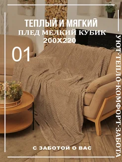 Плед 200х220 ЭкоТекстура 259659845 купить за 722 ₽ в интернет-магазине Wildberries