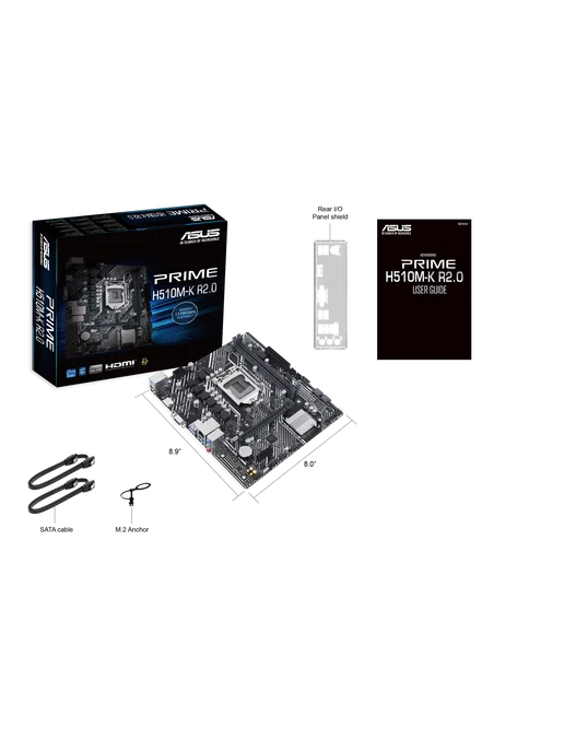 Asus Материнская плата PRIME H510M-K R2.0 LGA1200 2xDDR4, вариант, фото 7