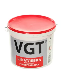 Шпатлевка VGT акриловая универсальная 7.5 кг VGT 259734082 купить за 966 ₽ в интернет-магазине Wildberries