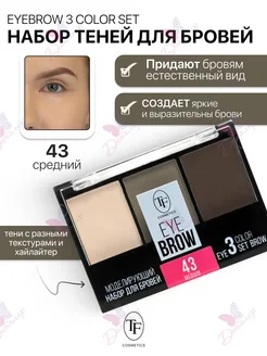 Моделирующий набор для бровей EYEBROW 3 COLOR SET