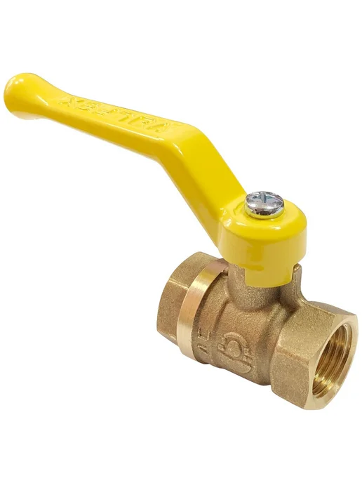VALFEX Кран для газа 1 2 дюйма г-г с ручкой, желтый
