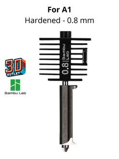 Hotend Hardened Хотенд закаленнsй 0.8 mm для А1 серии