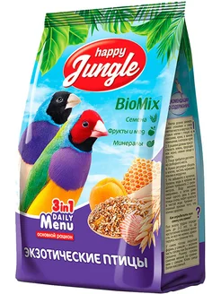 Корм для экзотических птиц амадинов 500 г 4 шт HAPPY JUNGLE 259913931 купить за 1 038 ₽ в интернет-магазине Wildberries