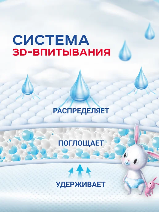 СОЛНЦЕ И ЛУНА Подгузники трусики 4 L 9-14 кг 58 шт, 4 л, 14 кг, фото 3