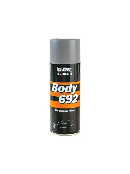 HB BODY BODY 692 Антикоррозийный акриловый грунт черный 400 мл, 400 мл, серый