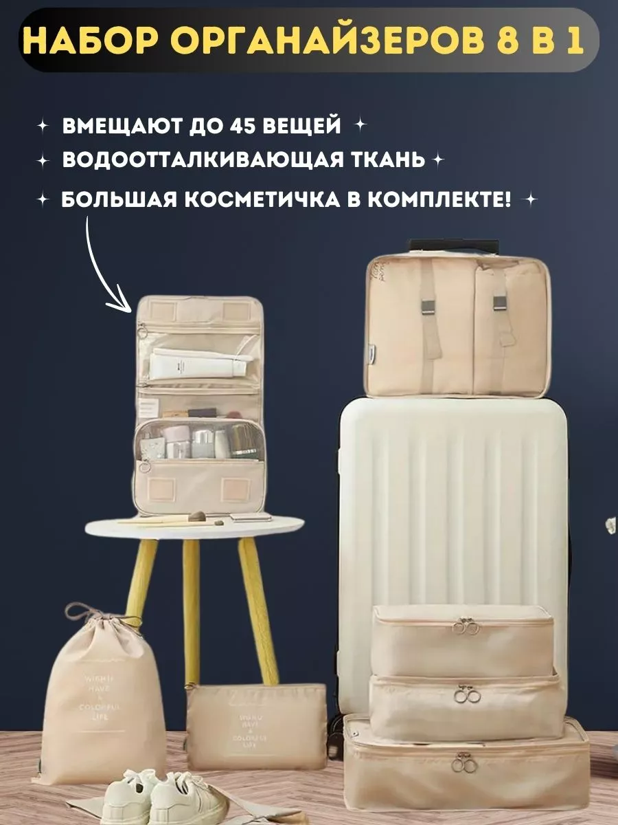 Органайзер дорожный для чемодана для путешествий
