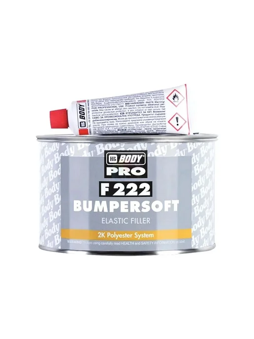 HB BODY BODY F222 Bumpersoft Автошпатлевка по пластику 0,25 кг, 1 кг