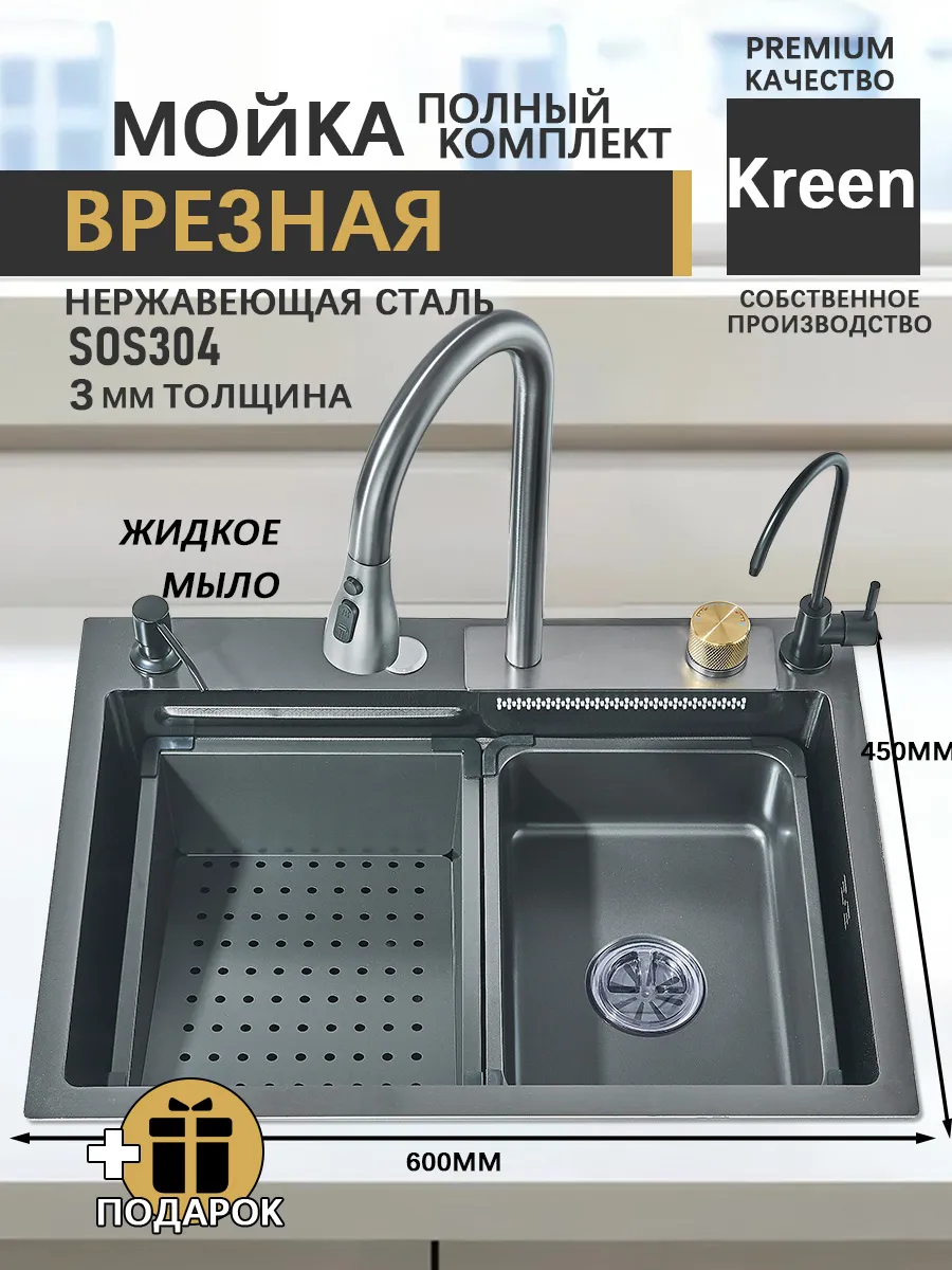 Мойка для кухни нано...