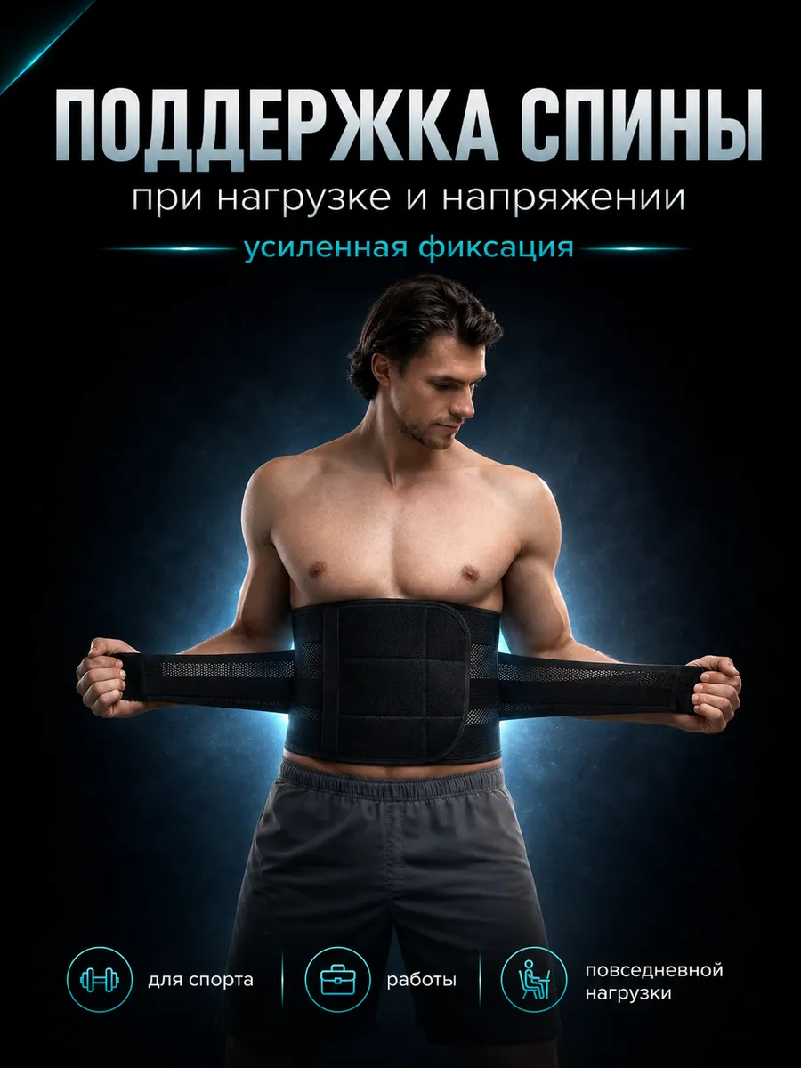 Пояс для спины и поясницы спортивный