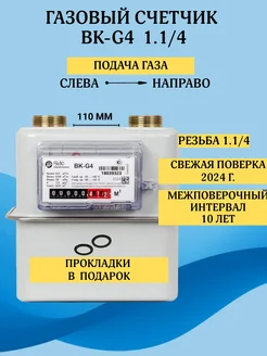 Газовый счетчик ВК-G4 Левый