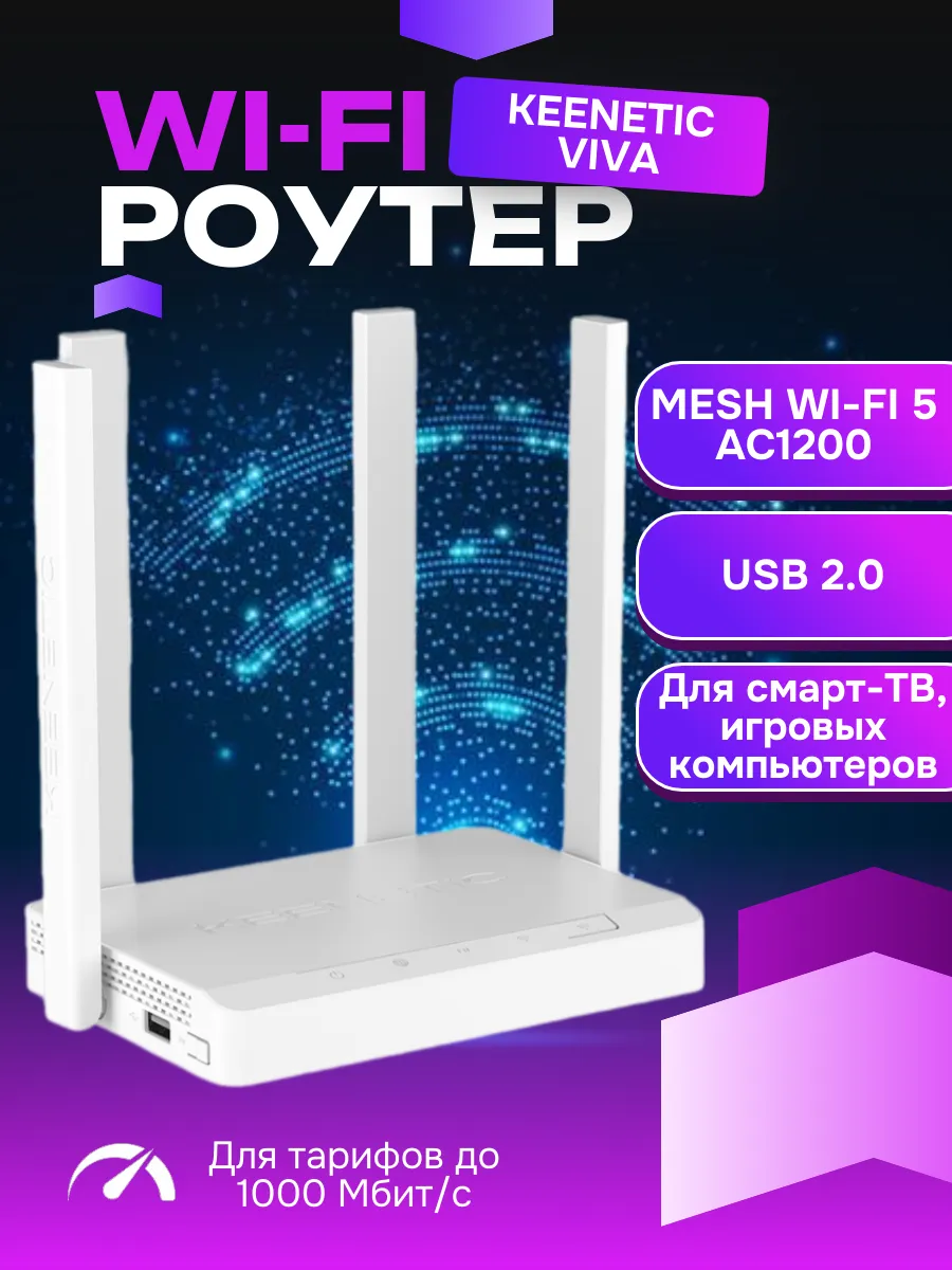 Wi-Fi роутер Кинетик Viva KN-1913