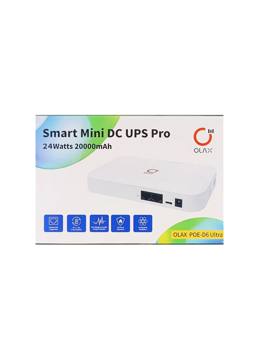 ИБП UPS PRO 24В 20000 mAh Smart mini DC POE D6 ULTRA Olax купить по цене 103,38 р. в интернет-магазине Wildberries в Беларуси | 260154151