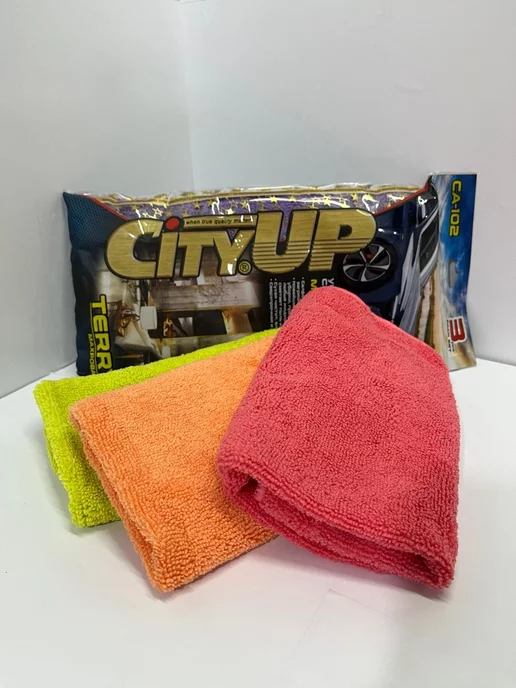 CityUP Салфетка автомобильная, 30*30 см, 3 шт, 30x30 см, 3 шт, фото 2