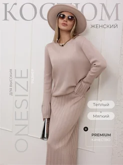 Костюм трикотажный с юбкой плиссе осенний Street Glam 260168977 купить за 3 307 ₽ в интернет-магазине Wildberries