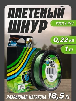 Леска рыболовная плетенка Power Pro 0,22мм