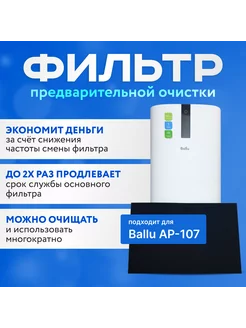 Фильтр многоразовый для очистителя воздуха Ballu AP-107