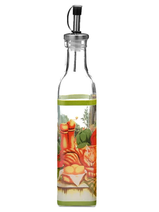 Бутылка стекло для масла растительного с дозатором 250 мл - фото 5