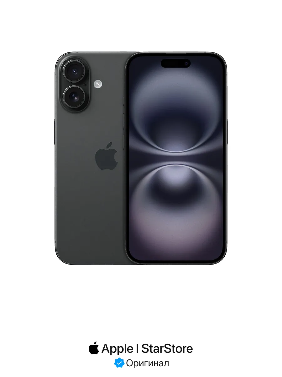 Смартфон iPhone 16 128GB Black Apple 451890680 купить за 70 536 ₽ в интернет‑магазине Wildberries