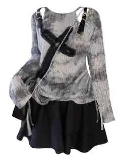 Винтажный лонгслив y2k TEENCHIC 260289849 купить за 1 934 ₽ в интернет-магазине Wildberries