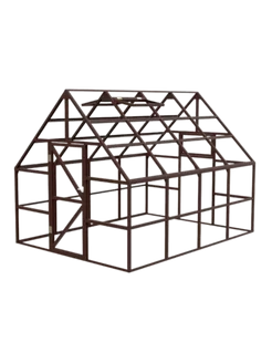 Металлический каркас теплицы Челси 3 х 4 м ral 8017