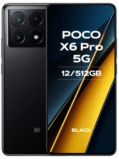 Смартфон Poco X6 Pro 5G 12/512GB Black POCO 260423312 купить за 31 407 ₽ в интернет-магазине Wildberries