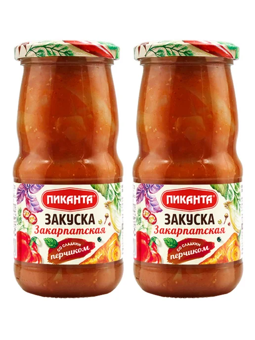 Пиканта Закуска овощная Закарпатская, 2шт по 460 г, 2 шт, 460 г, фото 2