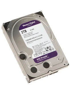 Жесткий диск 3.5" SATA: 2000 Гб Purple WD 260918120 купить за 3 559 ₽ в интернет-магазине Wildberries