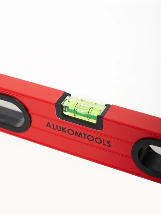 ALUKOMTOOLS Уровень строительный пузырьковый с ручками 60 см, вариант, фото 7