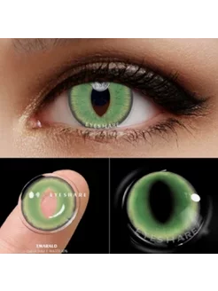 Зеленые линзы карнавальные кошачий глаз Elemental Green KIKKI CONTACT LENSES 261307169 купить за 414 ₽ в интернет-магазине Wildberries