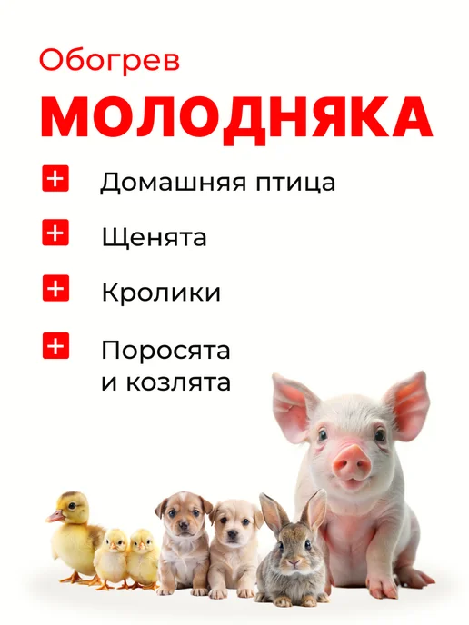 Magic Light Инфракрасная лампа для обогрева птиц и животных 250вт, 150 Вт, фото 6