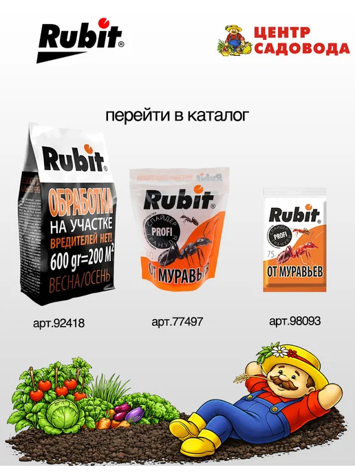 Rubit Рубит Зиндан ПРОФИ гель от тараканов и муравьев (100гр.), 100 г, фото 2