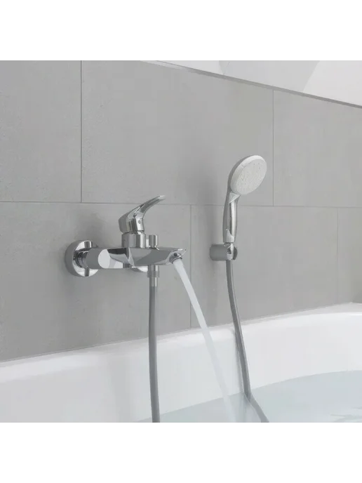 Grohe Смеситель для ванны Eurosmart, хром, серый, фото 3