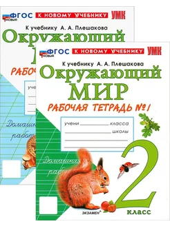 Окружающий мир. 2 класс. Рабочая тетрадь. В 2-х частях