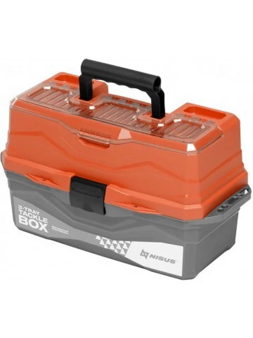 Nisus Ящик Tackle Box для приманок трехполочный, оранжевый, фото 2
